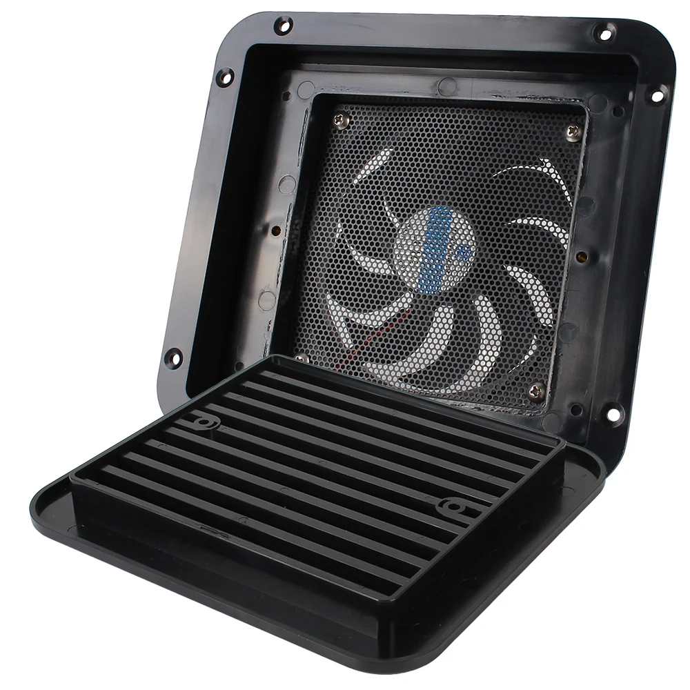 

Intelligent Library 12V Low/Strong Wind Fridge Vent With Fan For Rv Trailer Caravan Side Air Outlet Ventilation Exhaust Fans Car
