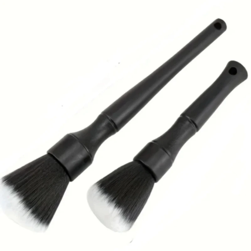 1/2pcs Soft Bristle Car Interior Detailing Brush Motorcycle Auto Cleaning Tool Dash Duster Brush for Vehicle Detailing