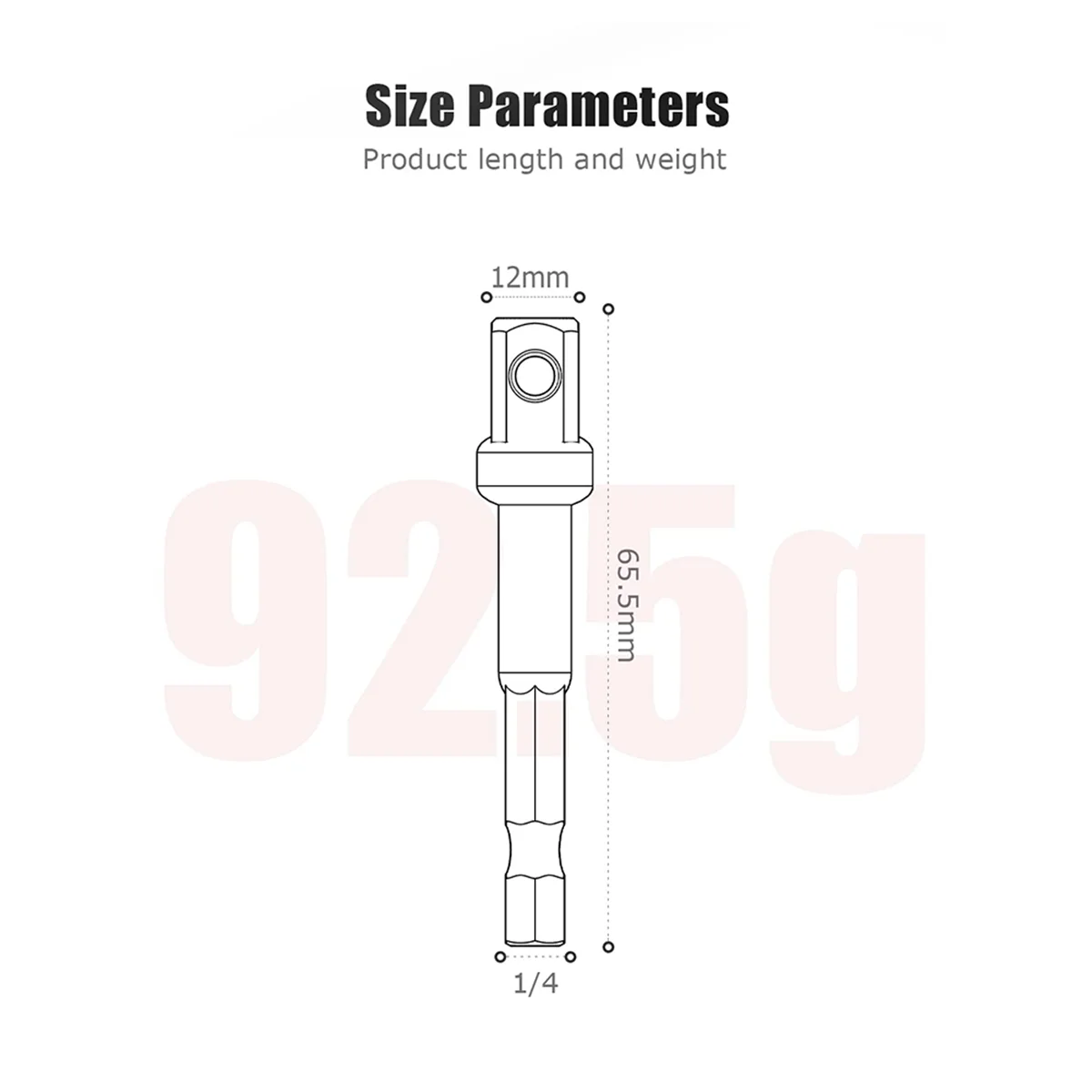 3/8 Impact Adapter, 10 Pack 3/8 Socket Adapter 1/4 Inch to 3/8 Socket Adapter Kit for Impact Driver, Automotive DIY