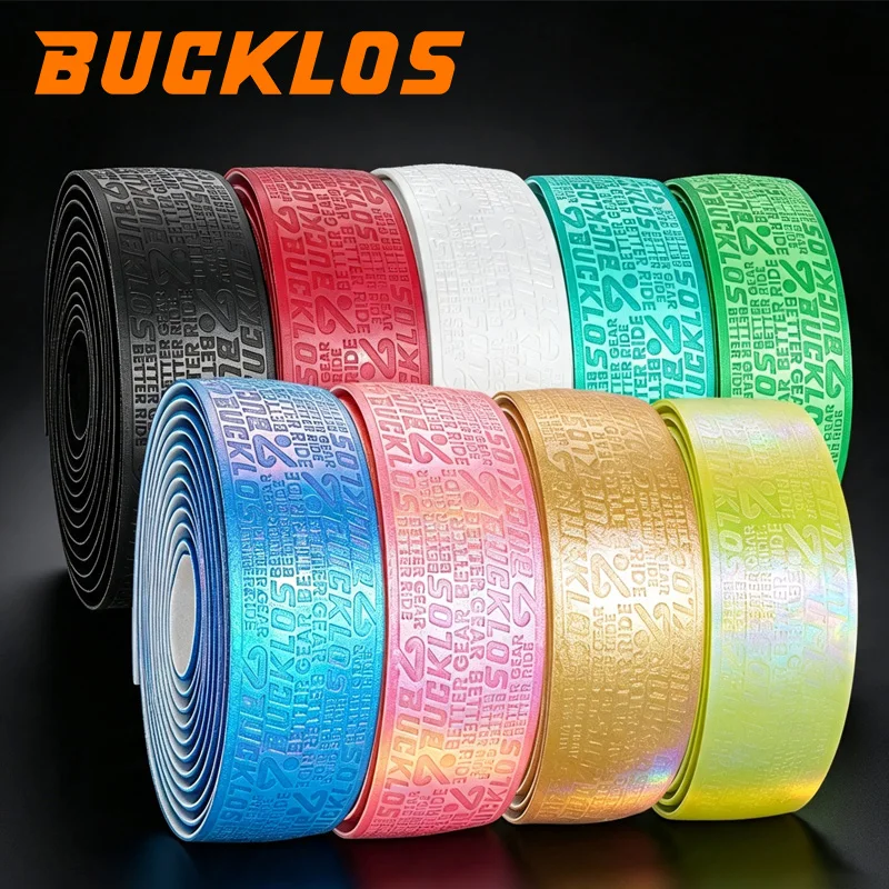 BUCKLOS Rennrad-Lenkerband Rutschfestes Fahrrad-Bandageband EVA PU Gravel Bike Lenkerband Stoßdämpfendes Fahrradlenker-Zubehör