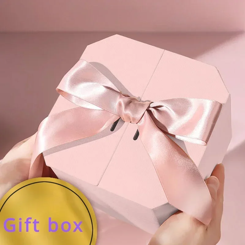 Pink Valentine's Day Gift Box Square Octagonal Boxes Birthday and Wedding Gift Packaging Box with Ribbon boxes party  christmas