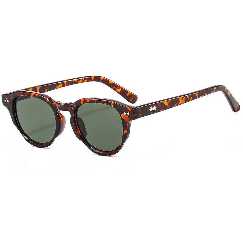 Sonnenbrille mit kleinem Rahmen und Einzelstrahl, trendige Mode, reine Reis-Nagelbrille im koreanischen Stil
