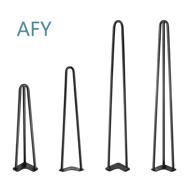 HenryGlass for wrought iron dining table leg bracket for office desk foot plate support shelf bar coffee table base metal