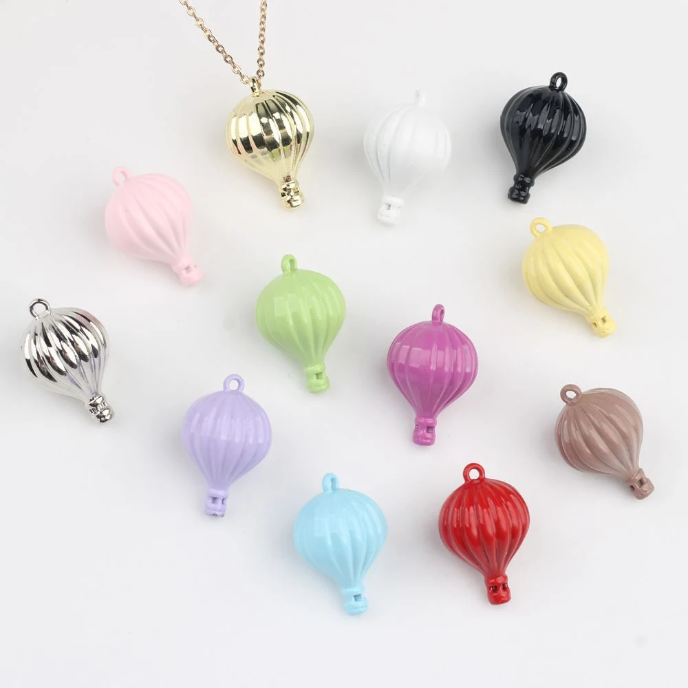 

10pcs Simple Cute Hot Air Balloon Shape Pendant DIY Handmade Jewelry Making Accessories Earrings Necklace Bracelet Craft Fashion