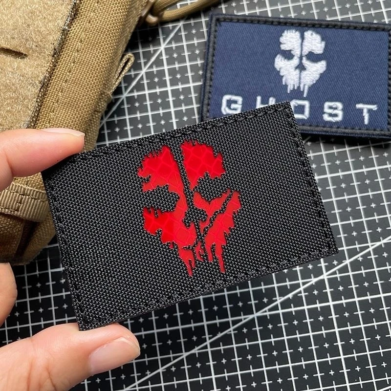 Call of Duty Ghost Mask Patches for Clothes Skull Embroidered Stickers Military Tactical Badge DIY Punk Patch Applique