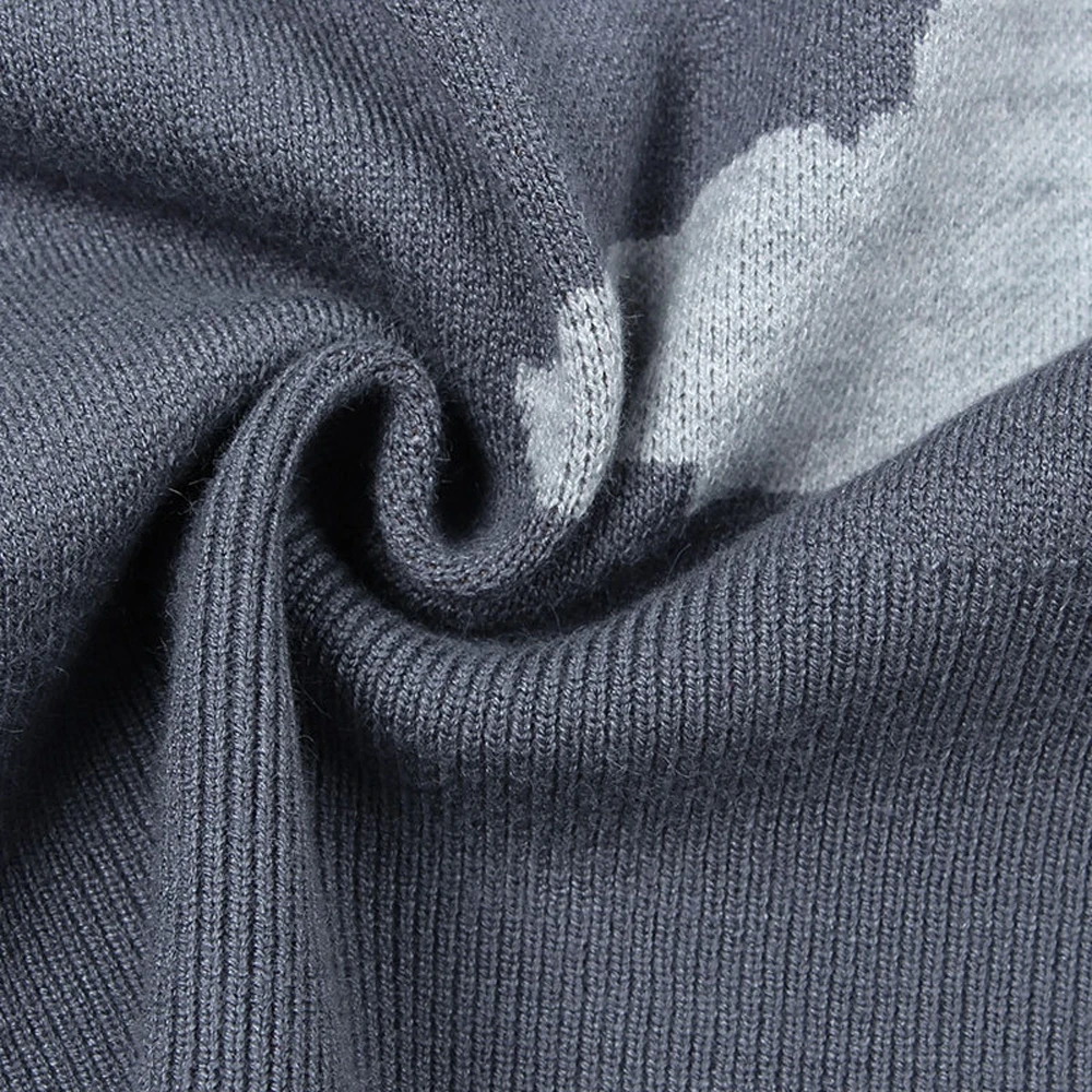 المرأة التمويه ليوبارد طباعة جولة الرقبة البلوز سترة لخريف شتاء النمط الأوروبي الأمريكي الأعلى