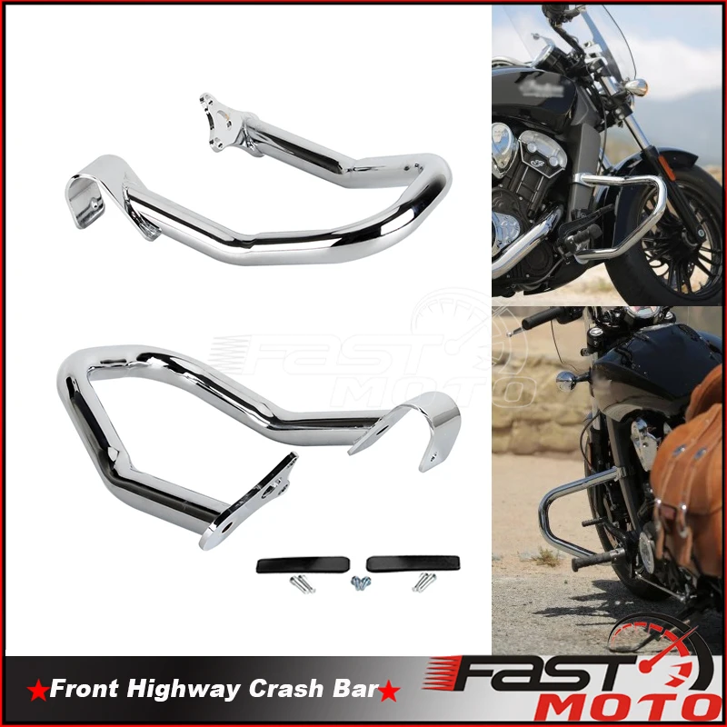 Motorcycle Bumper Engine Guard Bars Crash Bar Highway Protector 2881756-156 For Indian Scout Bobber Sixty Twenty ABS 2015-2021