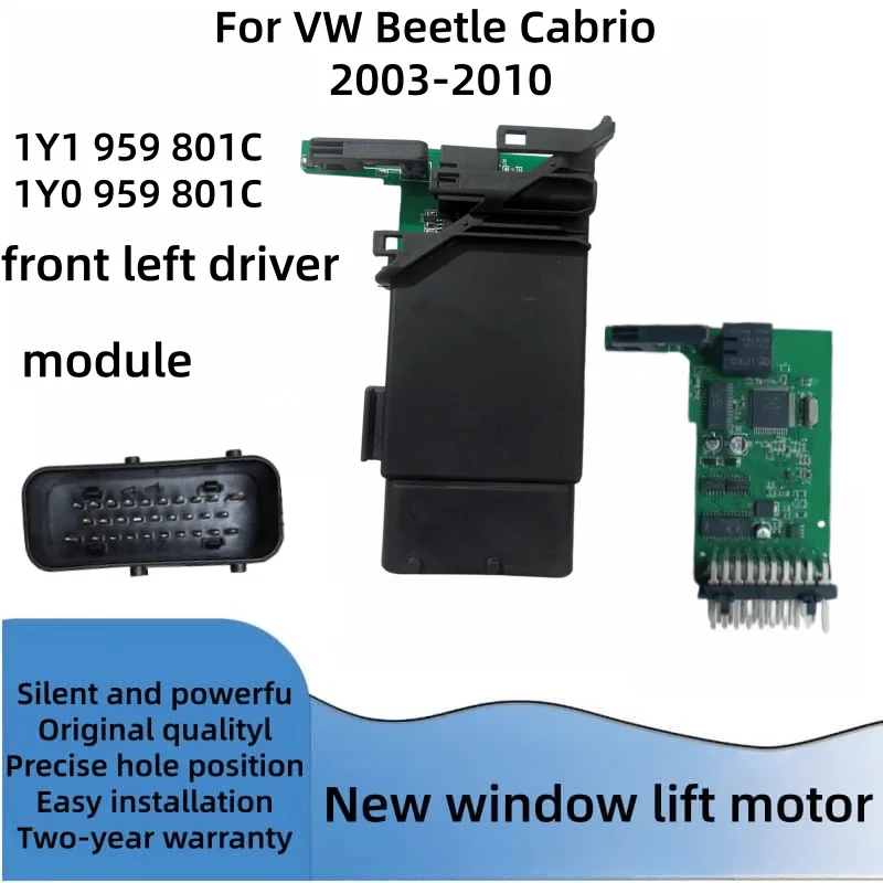 New Window Motor And Module for VW Beetle Cabrio 2003-2010 1Y1959801C 1Y1959802D 1Y0959801C 1Y0959802D Front Left and Right Door view 5