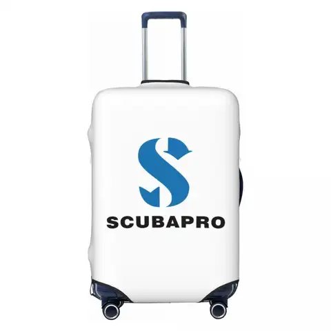 사용자 정의 귀여운 Scubapros 다이빙 다이빙 수하물 커버 보호대 빨 수있는 여행 가방 커버