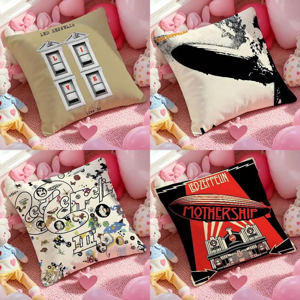 Band l-led z-zeppelin fronha padrão impresso fronha para sala de estar sofá capa de almofada & decoração do quarto