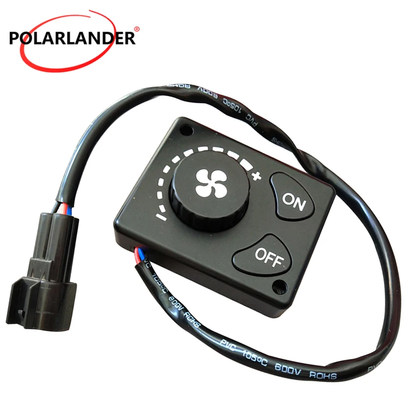 12V/24V Parking Heater Controller Knob Switch Air Heater Supplies Remote Control Truck Air Diesel Heater For Car Track