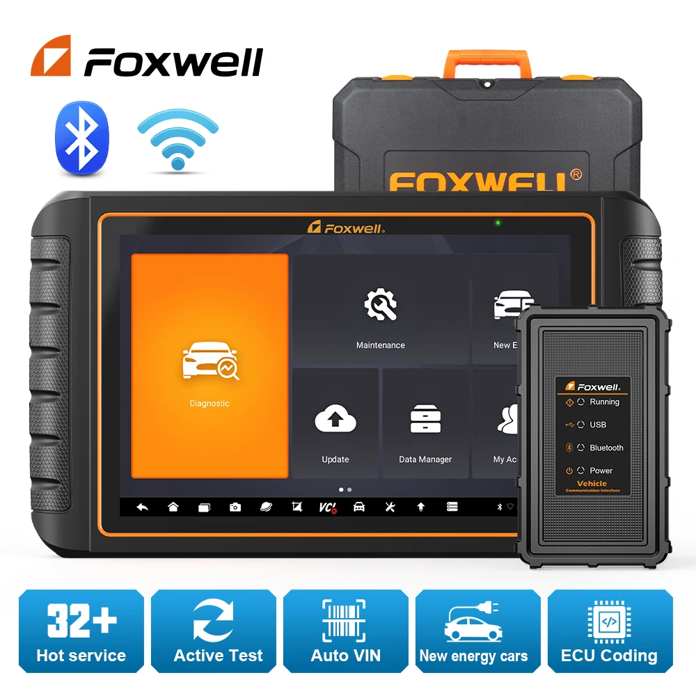 

2023 Foxwell GT75 Car Diagnostic Scanner OBD OBD2 Full System ECU Coding Bidirectional Test Bluetooth 30+ Services