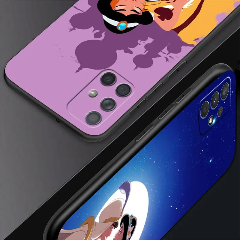 Disney Aladdin Jasmine Case For Samsung Galaxy A52 A53 A12 A13 A32 A33 A23 A51 A71 A21s A22 A72 A54 A14 A31 A15 Phone Cover