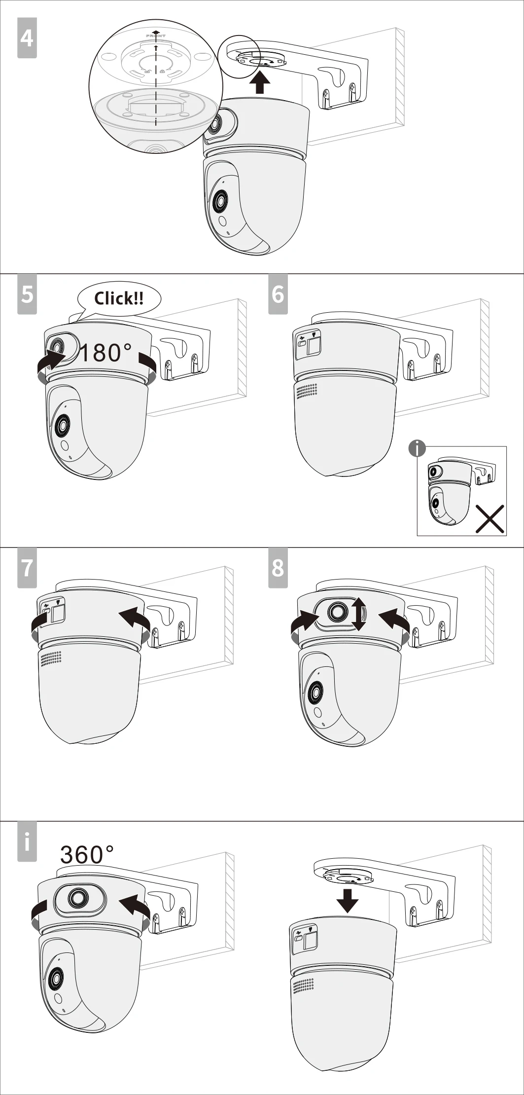 IMOU PFB-S2X Wall Mount Bracket for Ranger Serie Ranger Dual,Ranger 2C,Ranger RC,Ranger 2 Indoor Camera view 5