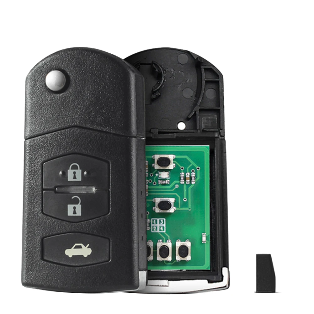 

3 Buttons Flip Car Remote Key 4D63 Chip for SKE126-01 MAZDA 2 M2 Demio / 3 M3 Axela/ 5 M5 Premacy / 6 M6 Atenza 8 M8