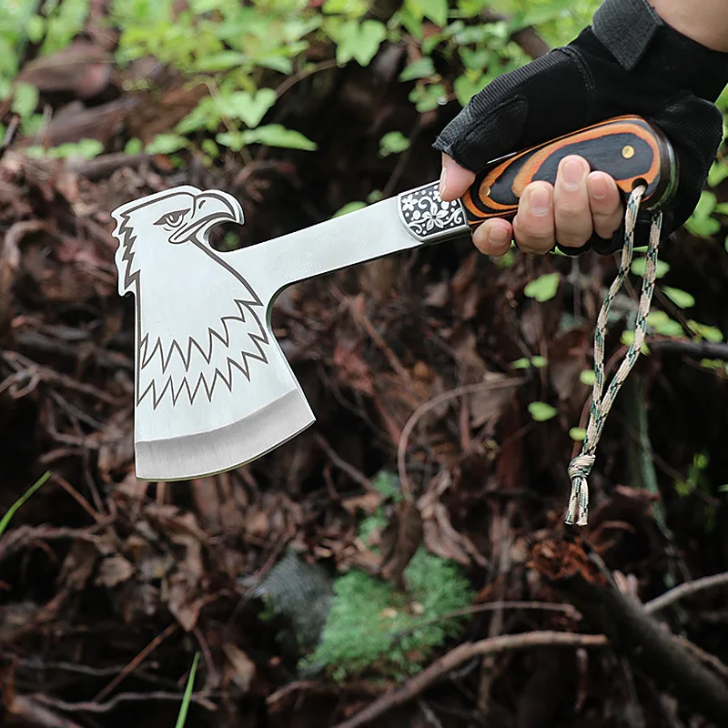 31 سنتيمتر في الهواء الطلق المحمولة EDC متعددة الوظائف النسر الطوطم التكتيكية الفأس سيارة مخيمات نافذة الطوارئ كسر أدوات إنقاذ #2