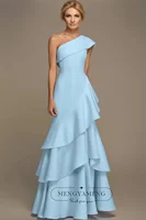 Robe de soirée sirène élégante pour femme, longue, multicouche, pour bal de promo, soirée, occasion formelle, personnalisable 2026 6