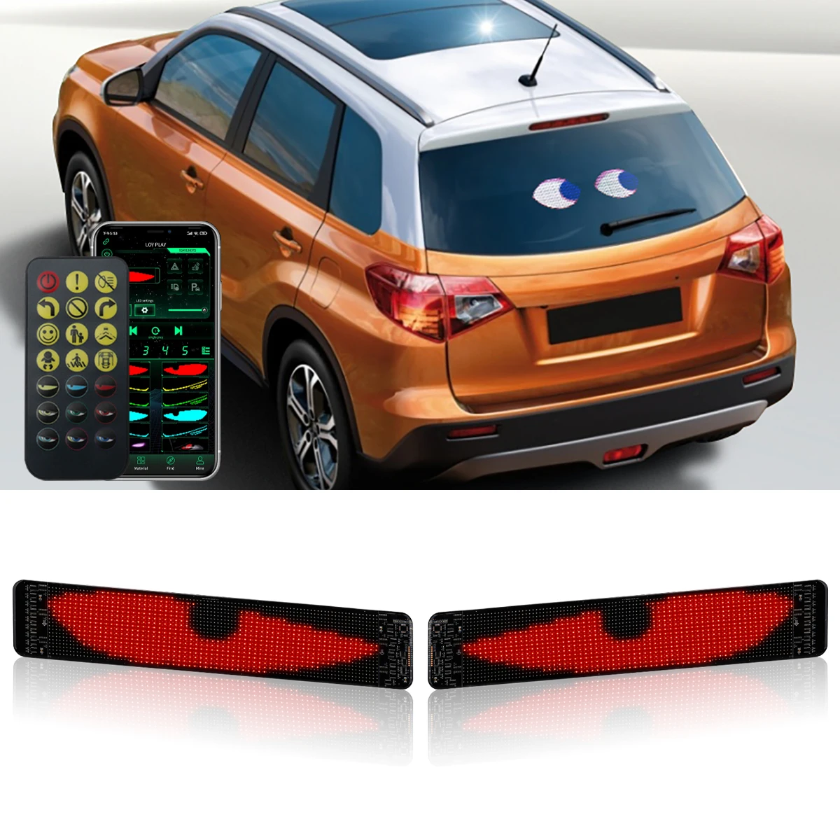 

Car Truck Windshield LED Interior Lights Decorative Lights Automobile LED Strip USB 5V APP Control With Remote Control for Car