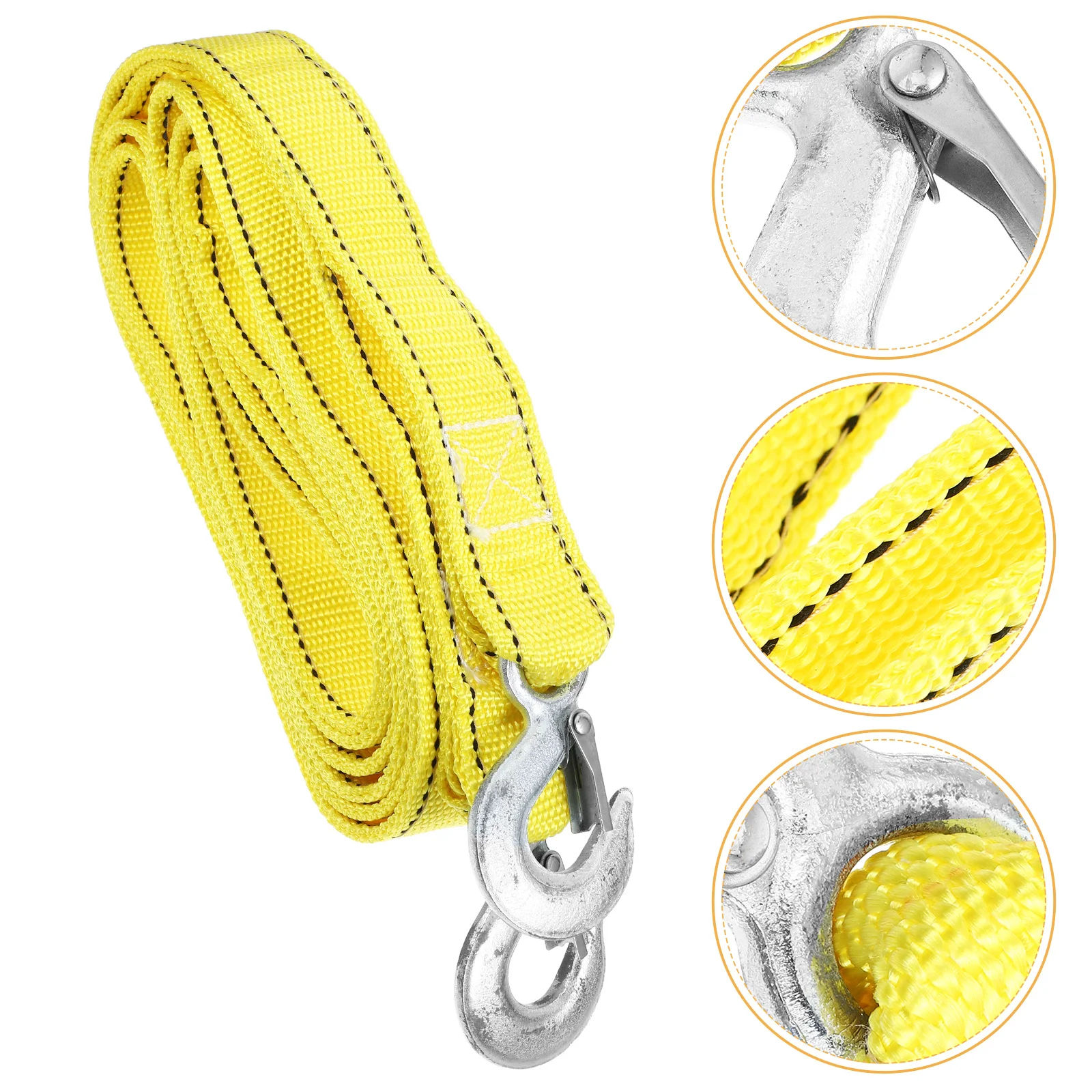 

Heavy Duty Tow Rope with Hooks Thickened High Strength Vehicle Emergency Recovery Tow Strap for Trucks Suvs Off Road Towing