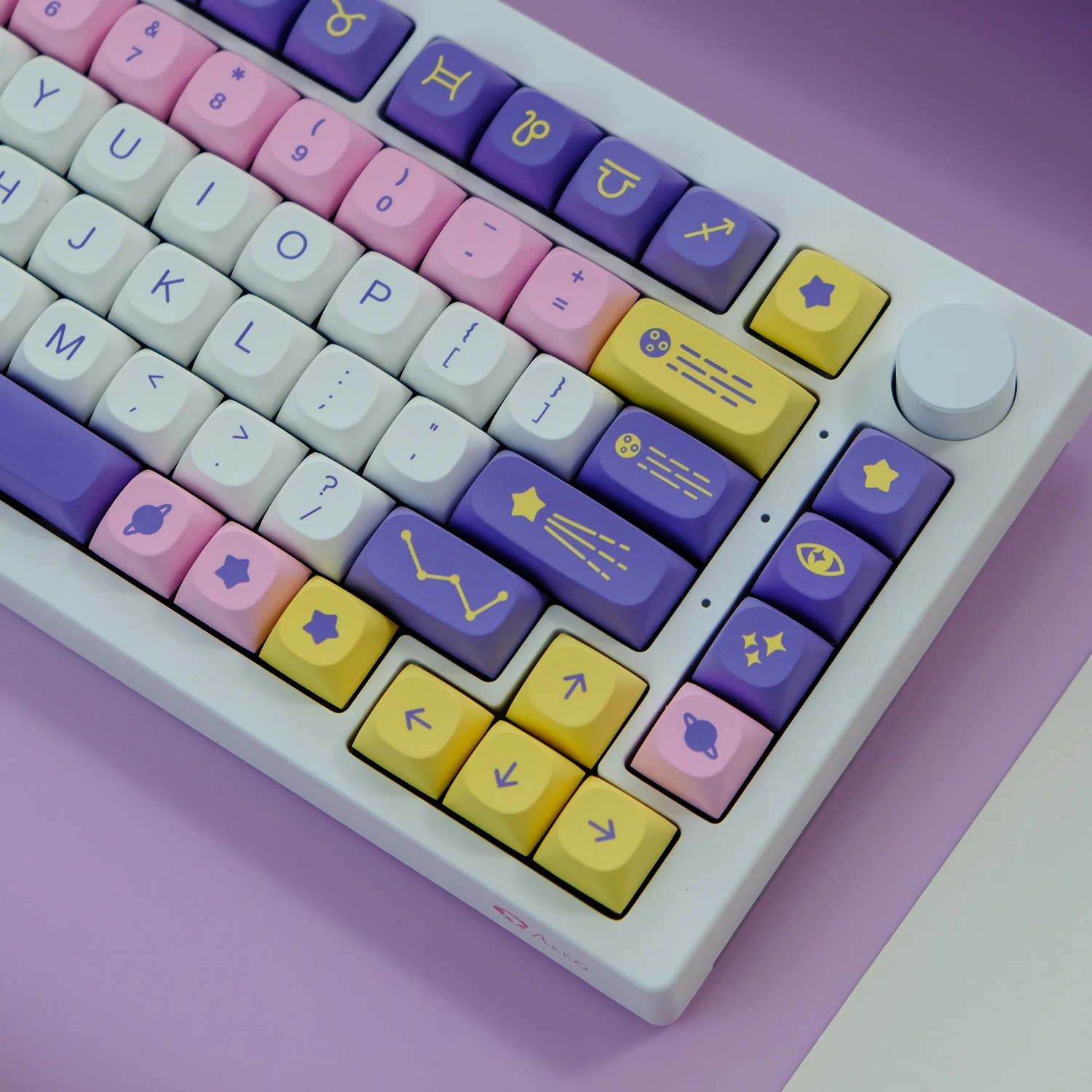 151 Keys Astrolokeys Keycaps MA Profile Keycaps PBT Dye Sublimation Key Cap For MX Switch Mechanical Keyboard 1.75U Shift