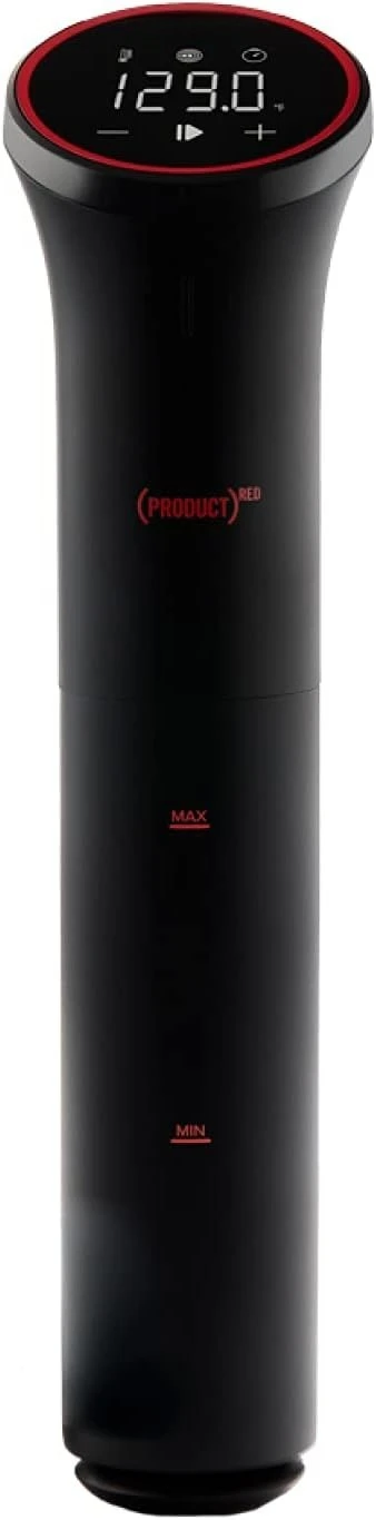 Red Nano Sous Vide Precision Cooker, Black Compact Small Size, Easy to Store for Home Kitchen Use