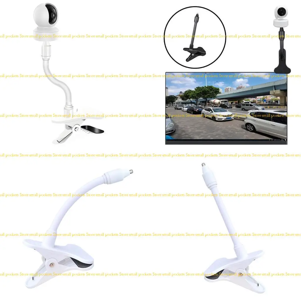 R1WD Multiple Directional ABS Plastic Camera Mount Bracket Support for Indoor Outdoor Ceiling Rack Most Surveillances Devices