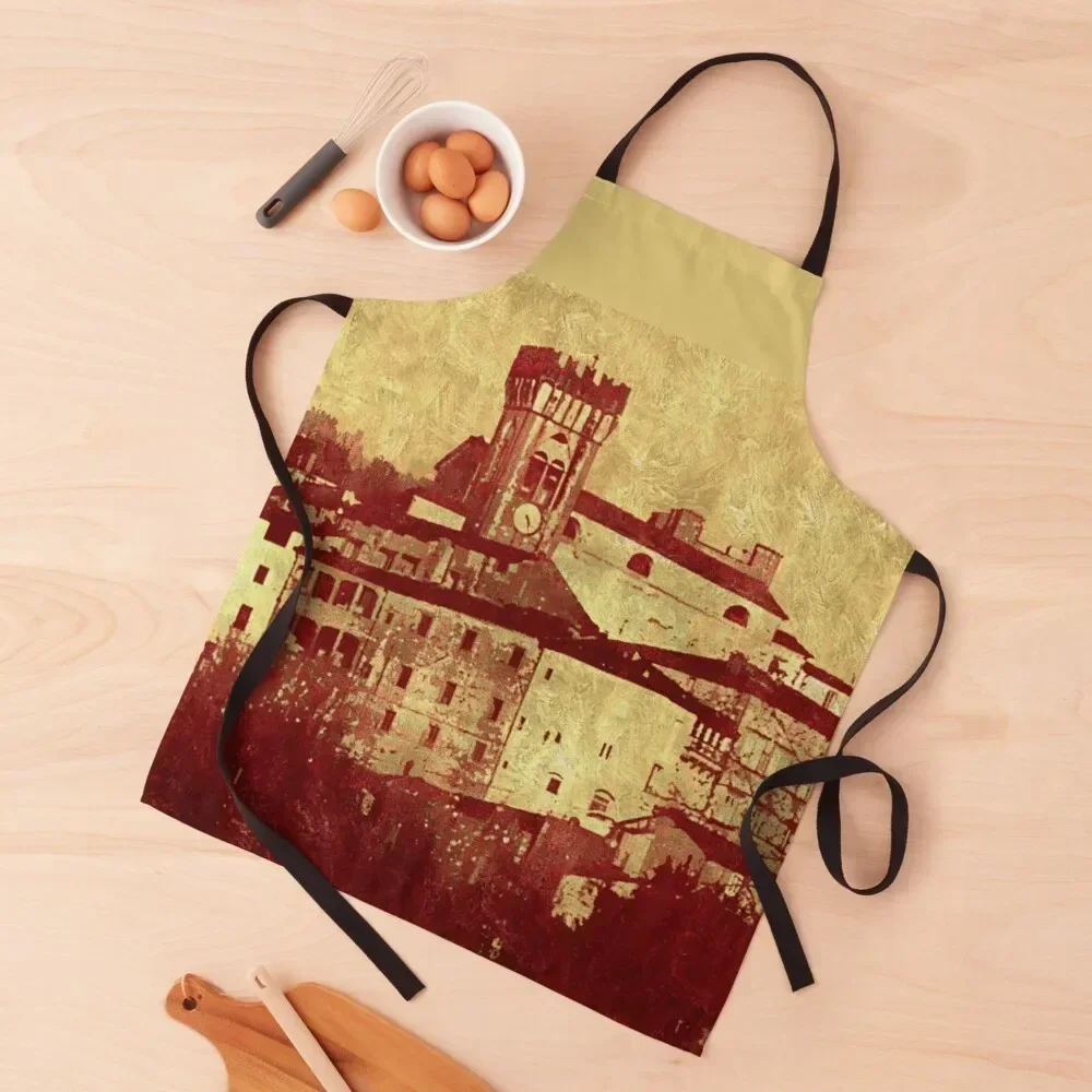 

Ghivizzano Returns Apron Cooking Kitchen For Man painting Art Apron