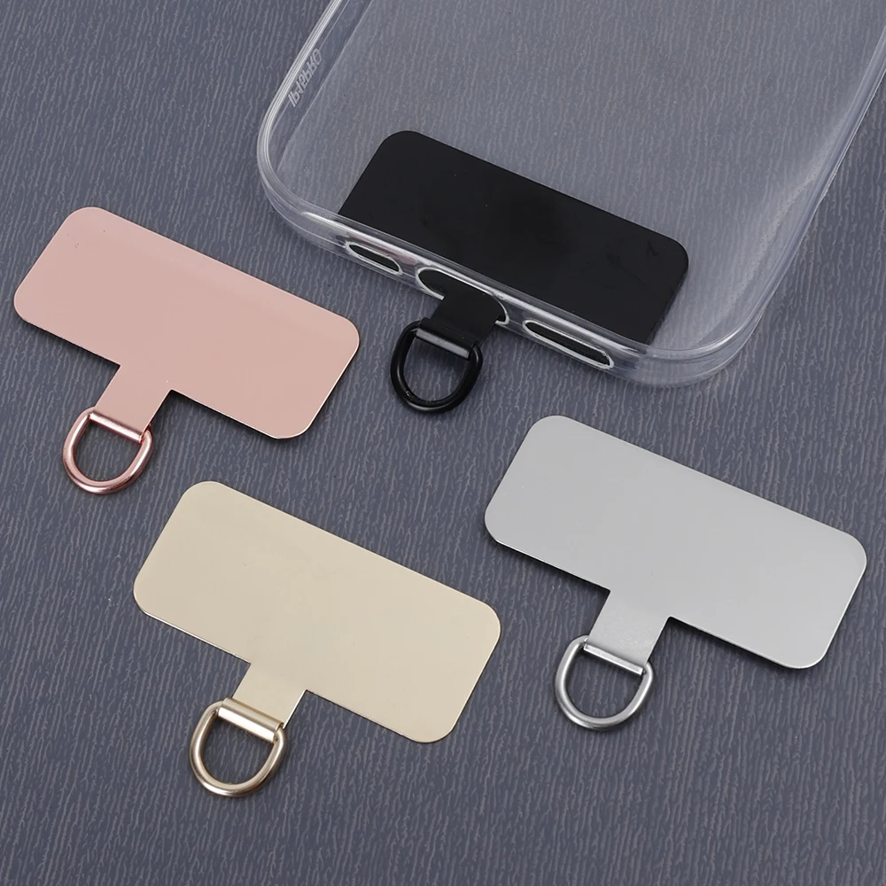 Metal Phone Tether Tab Phone Lanyard Patch Without Adhesive Anti-lost Anti-fall Replacement Stainless Steel Hang Rope Gasket