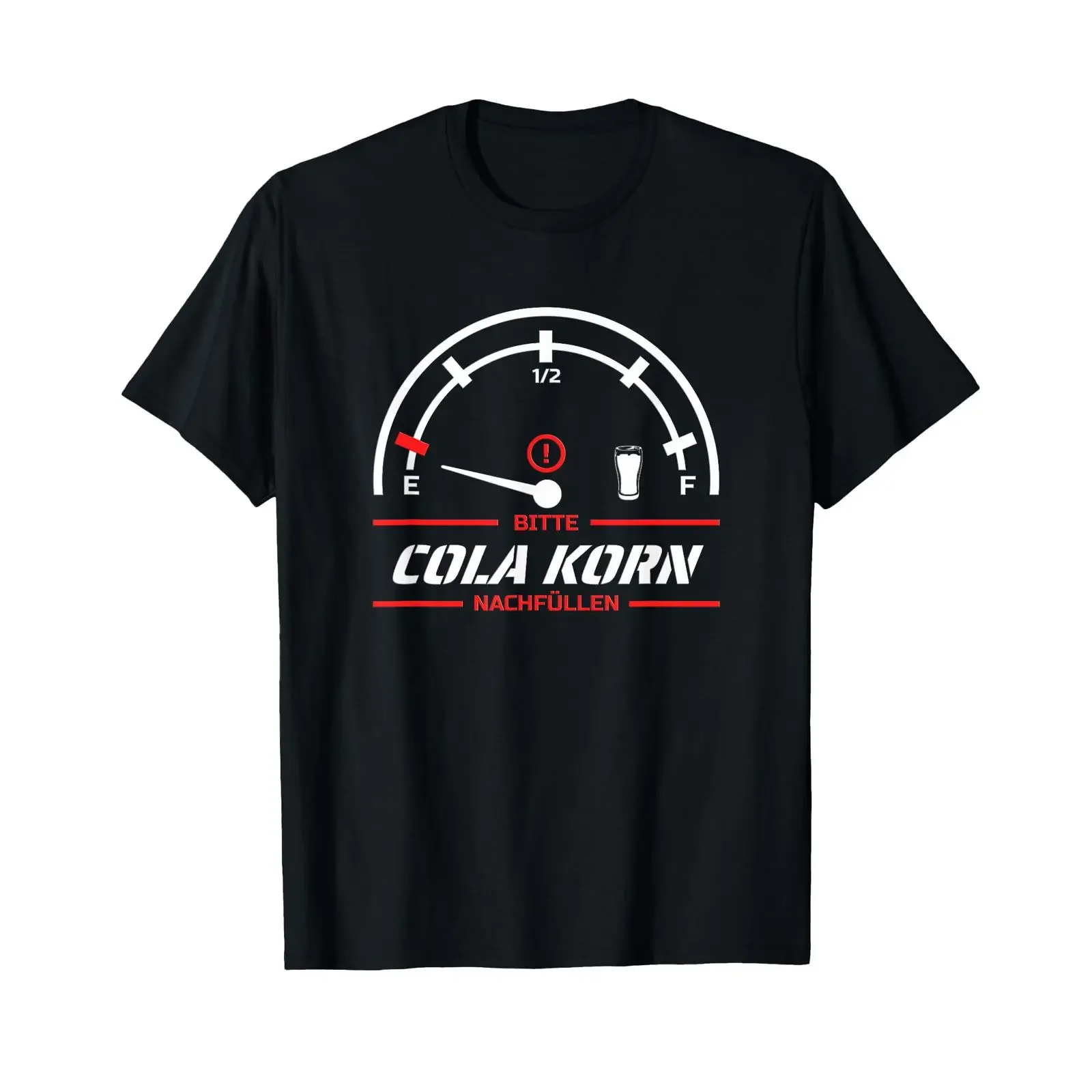 Bitte Cola Korn Refill Funny Speedometer T Shirt vintage Washed homme Casual fashion streetwear Stylish Comfortable Unisex Soft