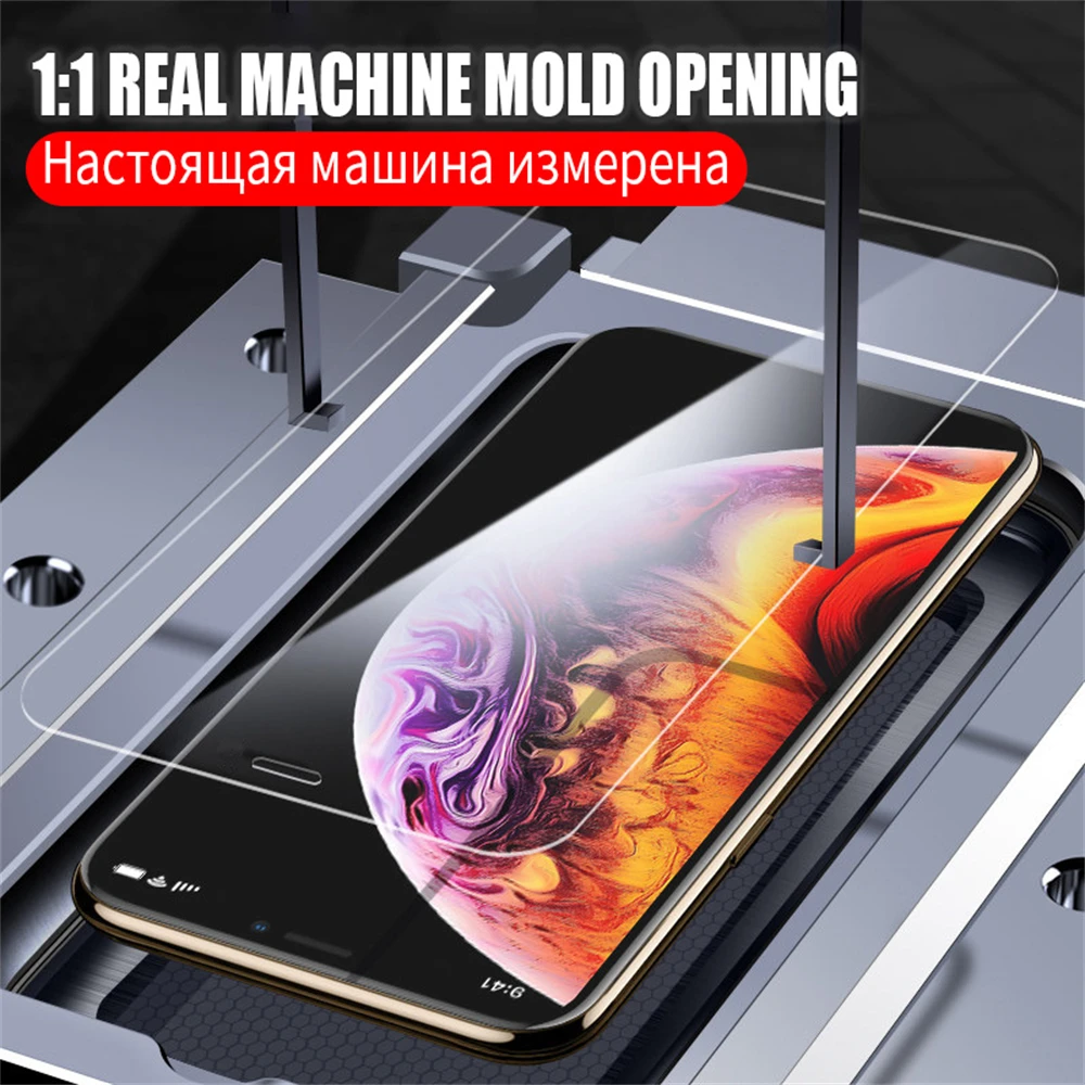 4Pcs 500D Protective Glass For iPhone 11 12 13 14 15 Pro Max Mini Screen Protector iPhone X XR Xs Max 7 8 14 15 Plus Glass Film