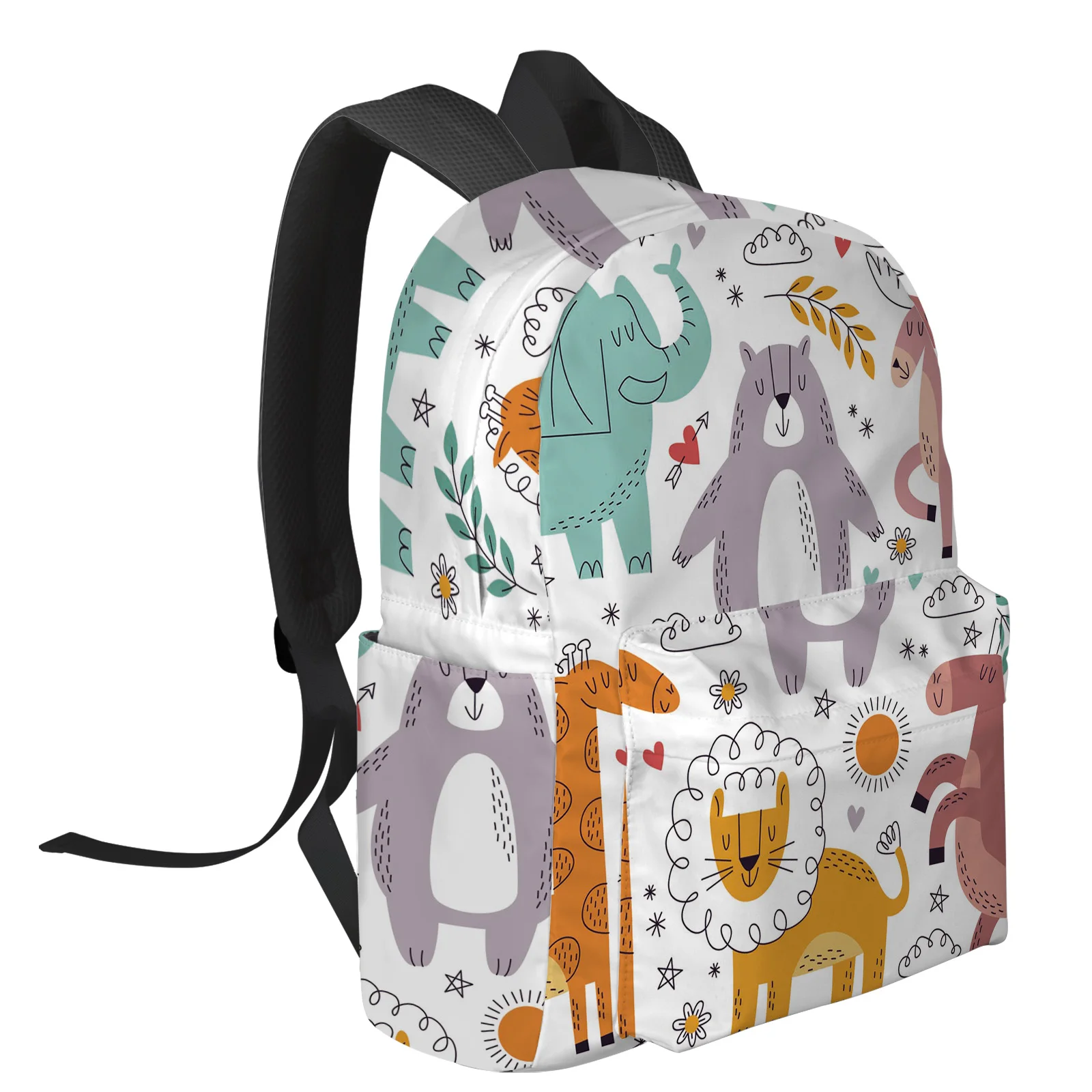 Elephant Animal Cartoon Feminina Backpacks Teenagers Student School Bags Laptop Backpack Men Women Female Travel Mochila