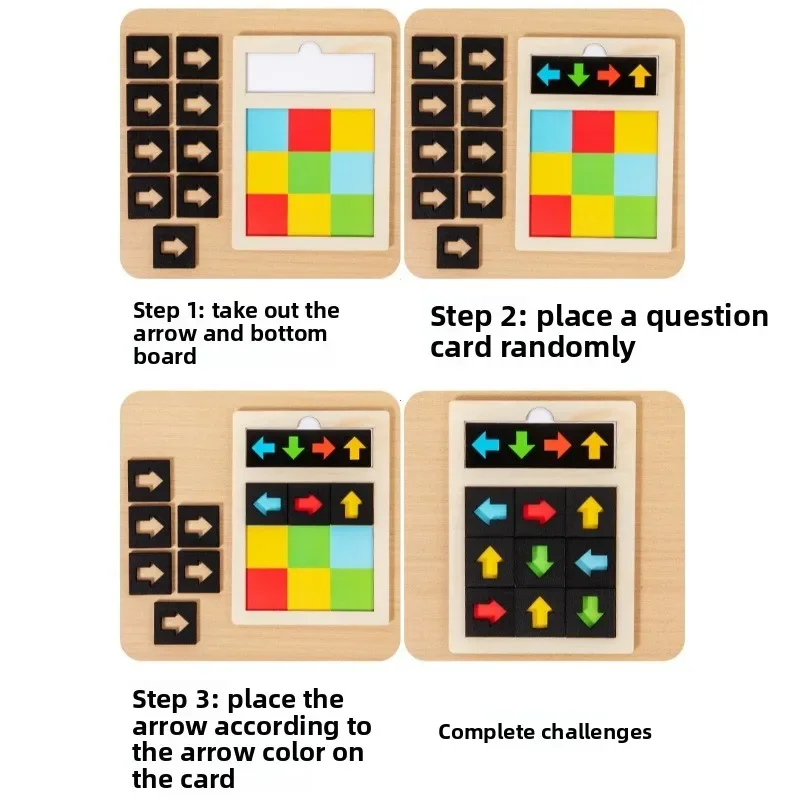 Kind Richtung Erkenntnis Sensorischen Spiel Montessori Logisches Denken Ausbildung Farbe Form Passenden Pädagogisches Spielzeug Geschenk