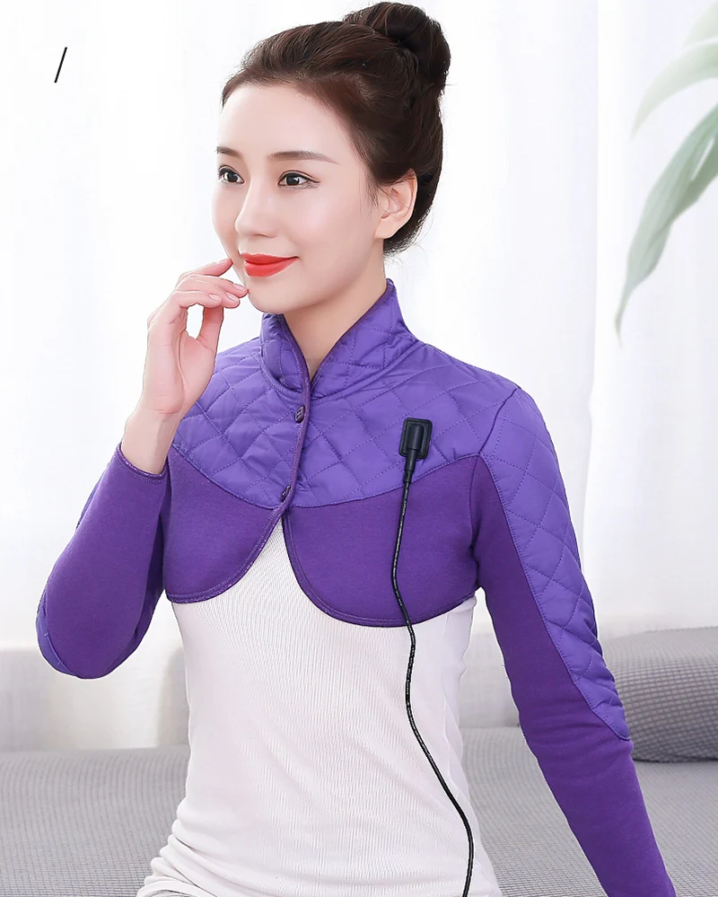 Fever Clothing Neck Shoulder Arm Warm Compress Heating Shoulder Cold Protection Electric Heating Sleeping Vest Portable Ladies