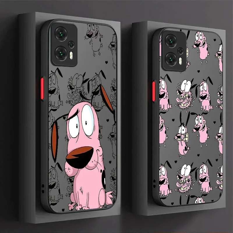 Courage The Cowardly-Dog Case For Xiaomi POCO M6 Pro 4G C65 X6X3 NFC X4 GT X5 F3 F4 F5 F6 13T 12T 11T 10T 13 12 11 Lite 5G NE