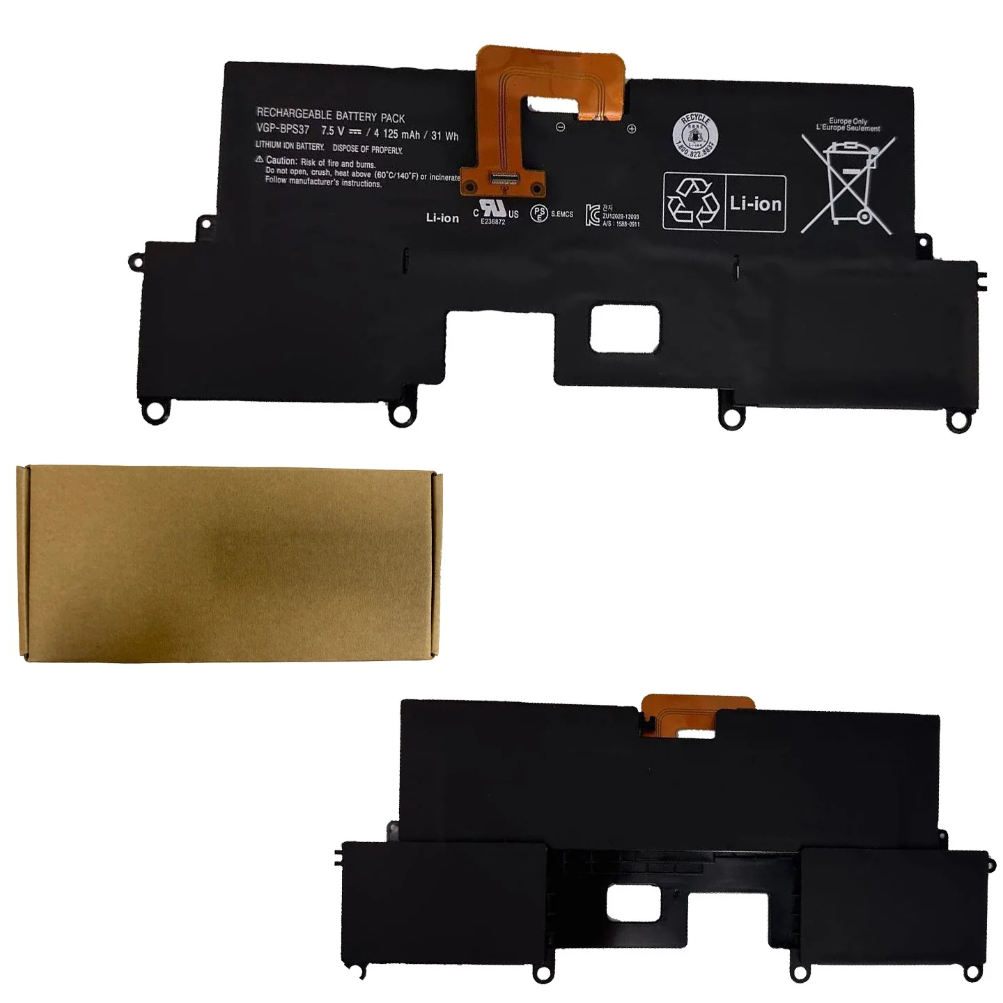 New Laptop Battery VGP-BPS37 7.5V 31WH 4125mAh High Quality For Sony VAIO SVP1121 SVP11227SCB VGP-BPS37