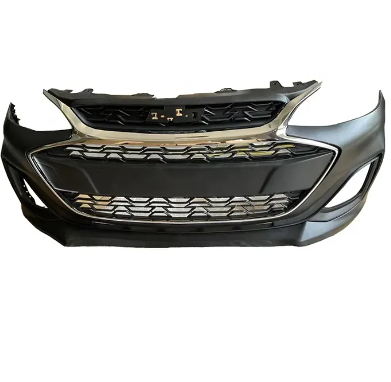 black plastic car grills large stock front bumper kit for Chevrolet Spark 2019 2020 2021