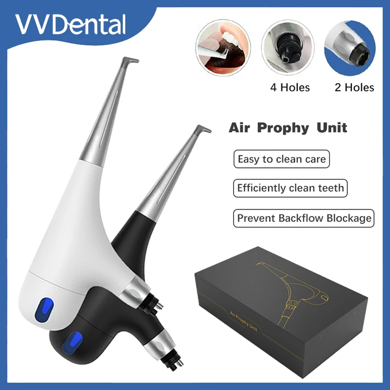 VVDental Air Prophy Unit Spray Jet Airflow Cleaning Teeth Whitening for Oral hygiene Sandblasting 2/4 Holes  Dental Air Polisher