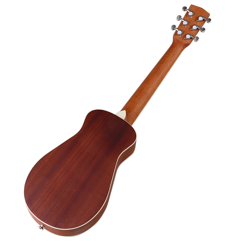 30 Inch Mini Acoustic Guitar 6 String Travel Guitar Natural Color Folk Guitar Children Gift