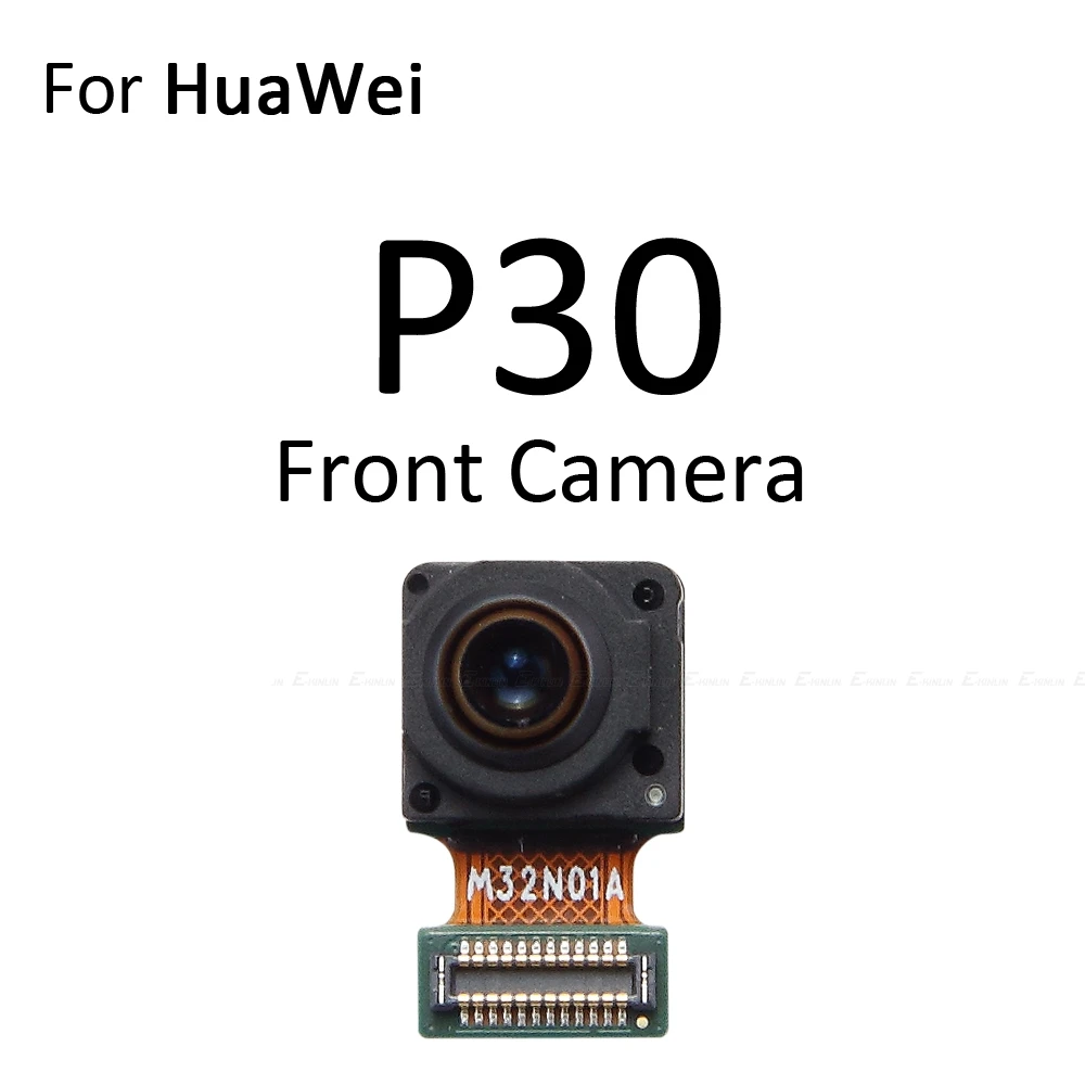 كاميرا سيلفي خلفية وخلفية أمامية لهواوي P30 P20 Pro Lite وحدة صغيرة كبيرة وشريط فليكس أجزاء إصلاح الكابلات