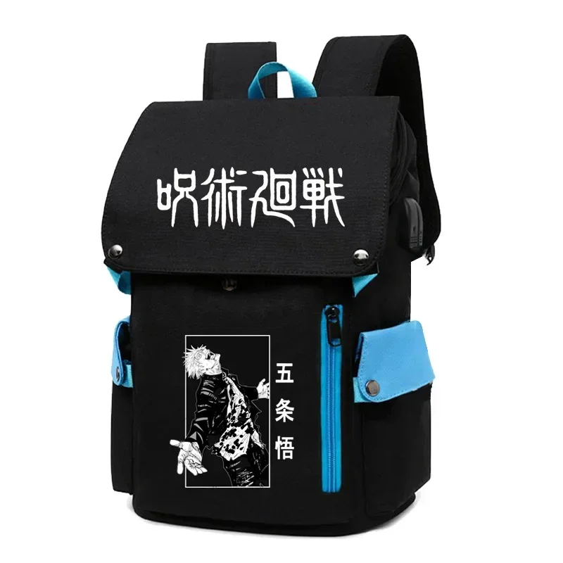 Jujutsu Kaisen Anime Backpack Primary And Middle School Students Boys Girls Schoolbag Women Men Large Capacity Laptop M20