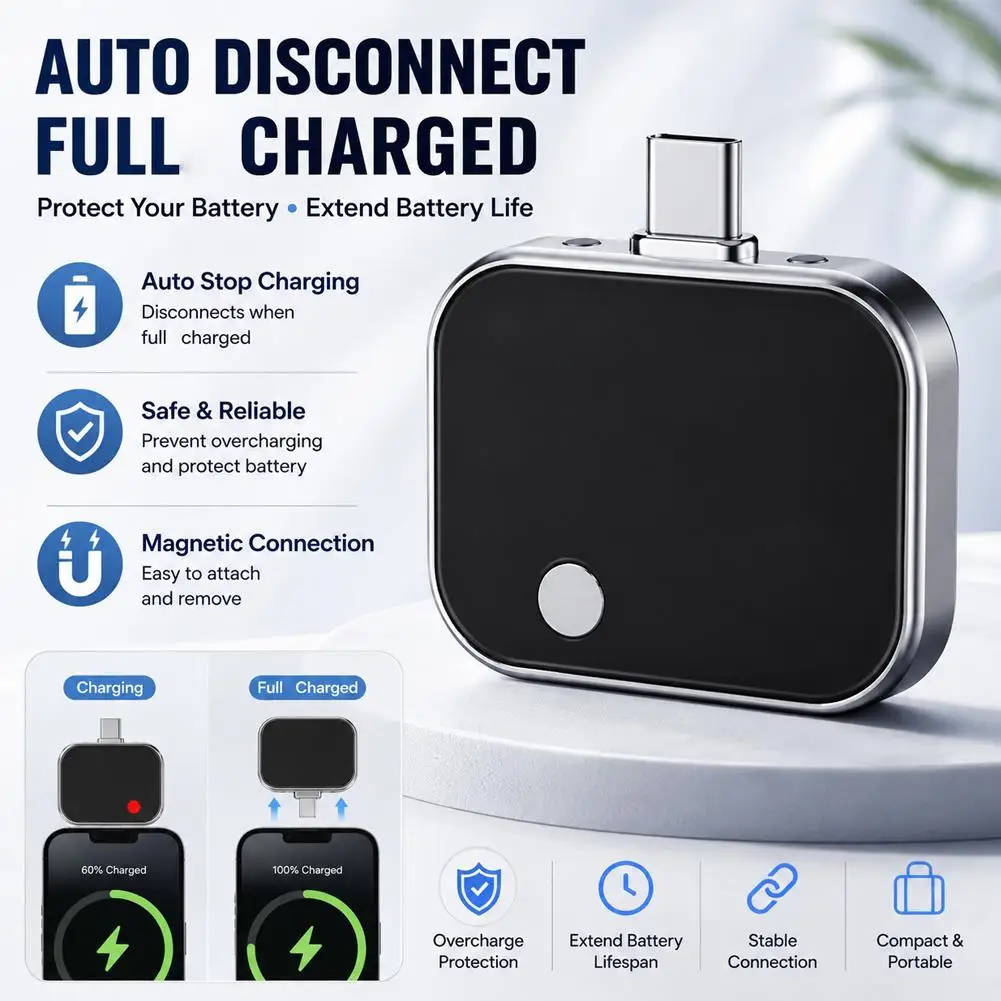 120W PD Fast Charger Splitter Auto Power-Off Protection Type-C To USB C Connector Universal For Samsung Tablet Laptop