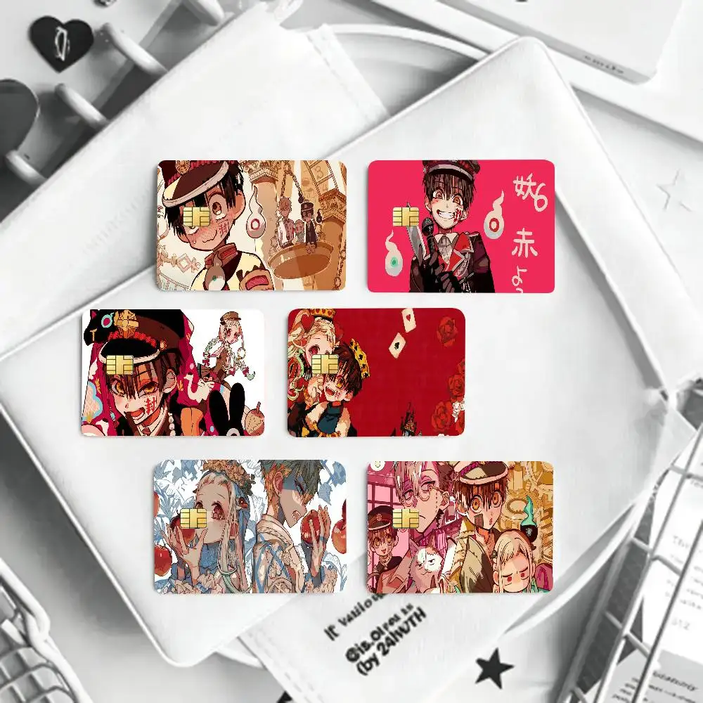 Anime Toilet Bound Hanako Kun Card Sticker Cartoon Art Credit Card Skin Anti Scratch Bank Debit Card Decal