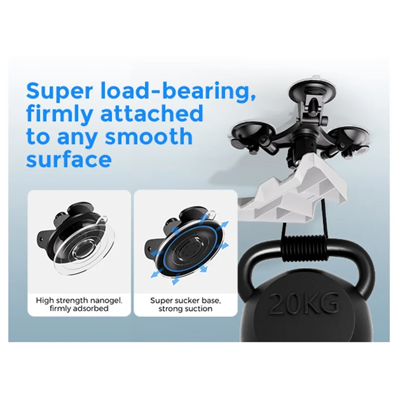 B44C Suction Cup Holder And Adjustable Angle Head Adapter Bracket For Starlink Mini Suitable For Rvs Cars Yacht Roofs