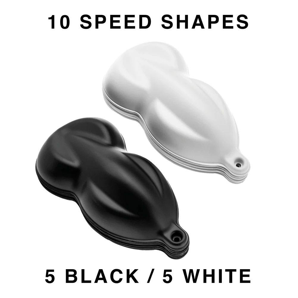 Polystyrene Paint Preview Display for Hydrodip Applications with Vehicle-Simulating Shape and Wall-Mount Ready Holes