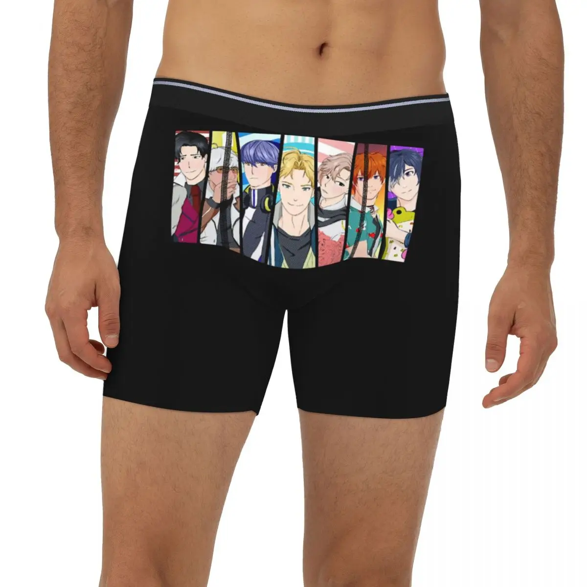 

The Seven Demon Brothers Obey Me Long Boxer Underpants Short Men Panties Ventilate Underwear for Homme Man Boyfriend Gift