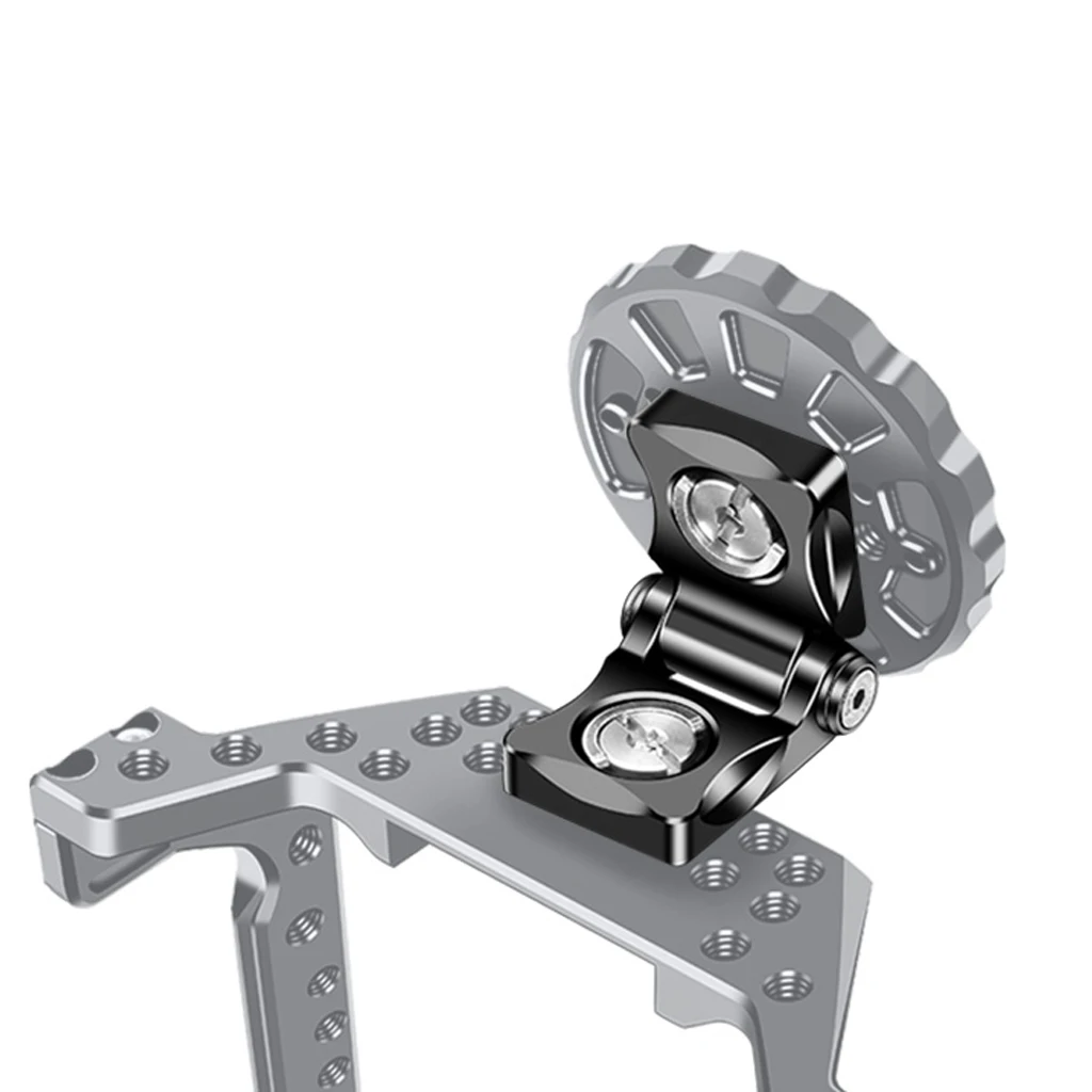 FEICHAO Folding L Plate Arri Positioning Right-Angle Adapter for DJI SDR Transmitter Bracket for Monitor Mount V-mounting Plate