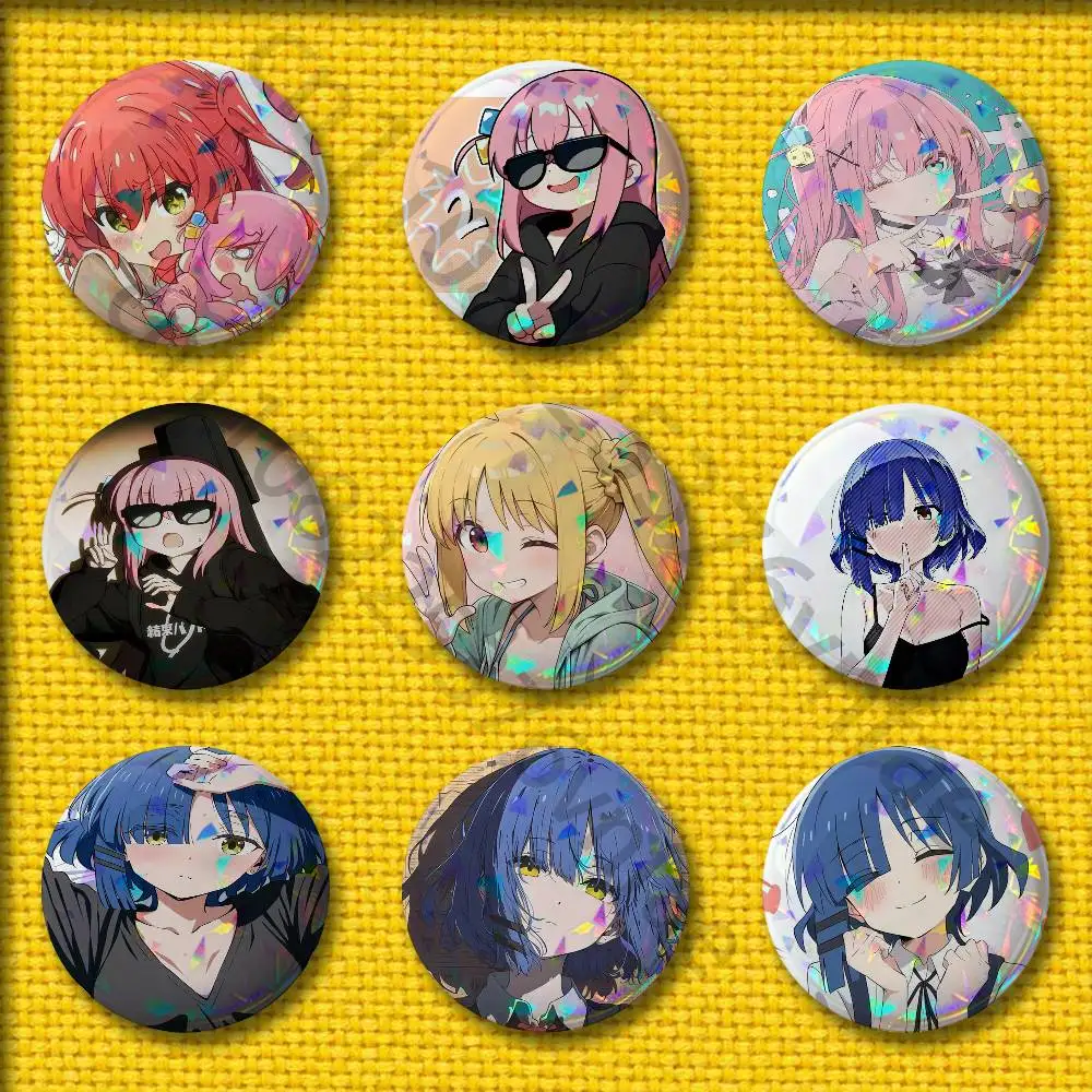 

B-Bocchi the Rock Ryo Yamada Ikuyo Kita Hitori Goto Badges 25mm 44mm 32mm Round Pin Brooch Souvenir Cosplay Gift Accessories