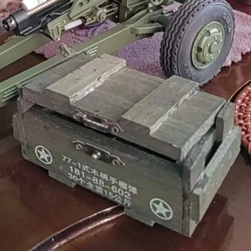 Boîte à munitions en bois de style militaire de la seconde guerre mondiale, étui à armes, modèle pour figurines d'action de 12 pouces, accessoires jouets, échelle 1/6