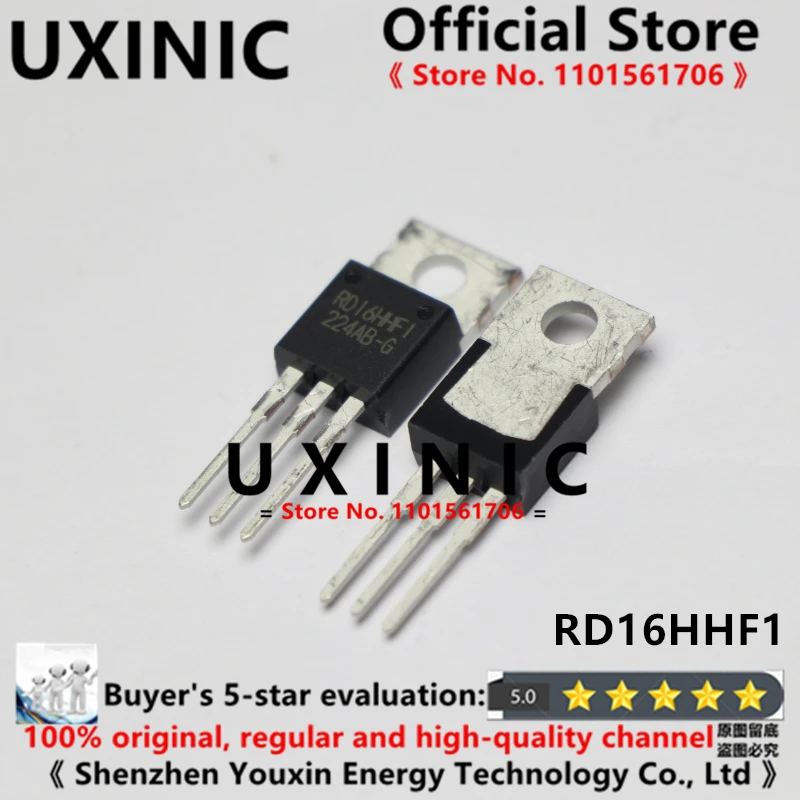 UXINIC 100% New Imported Original  RD16HHF1-101 RD16HHF1 RD16HHFI TO-220 Radio Frequency Transistor (Import Origin: Japan)