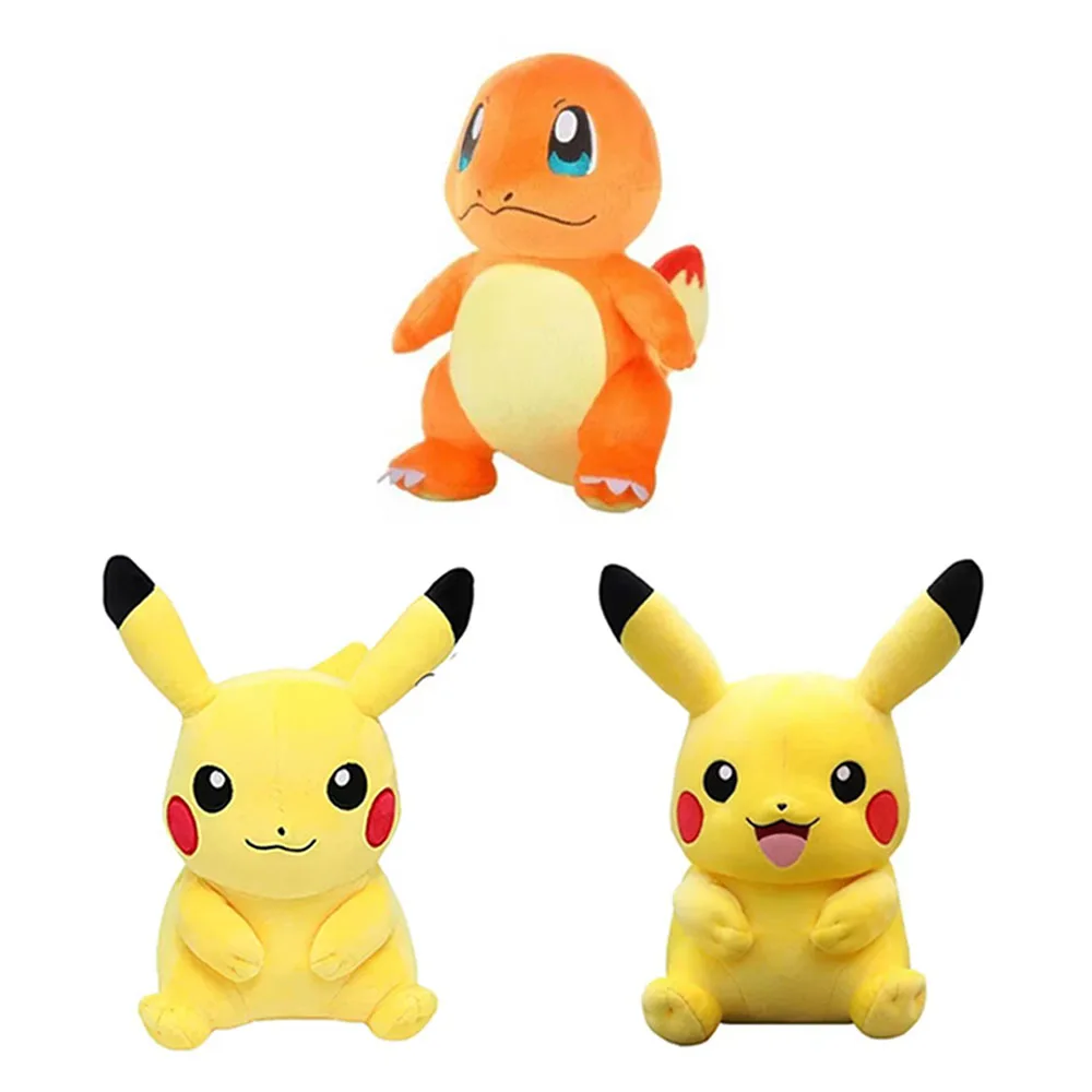 New21Styles20cm Pokemon Plush Charmander Squirtle Pikachu Moon Eevee Plush Bulbasaur Stuffed Animal Toy Gengar Doll Gift for Kid